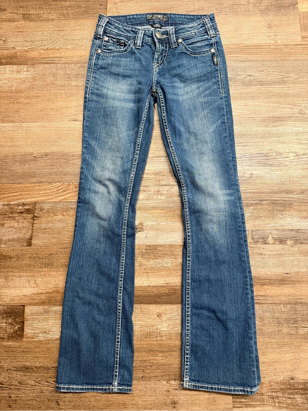 Silver Jeans Women's Blue Flare Wide-Leg Denim